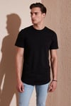 % 100 Pamuk Regular Fit Bisiklet Yaka T shirt Erkek T Shirt 5902511 SİYAH