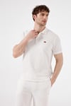 % 100 Pamuk Regular Fit Düğmeli Erkek Polo Yaka T Shirt 6SM5044-OF BEYAZ