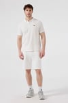 % 100 Pamuk Regular Fit Düğmeli Erkek Polo Yaka T Shirt 6SM5044-OF BEYAZ
