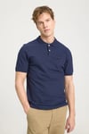 % 100 Pamuk Regular Fit Düğmeli Erkek Polo Yaka T Shirt W7D5K4XX2T410 LACİVERT