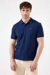 % 100 Pamuk Regular Fit Düğmeli Erkek Polo Yaka T Shirt 6SM5044-NV LACİVERT