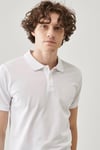 % 100 Pamuk Regular Fit Düğmeli Erkek Polo T Shirt L211810102 102 BEYAZ
