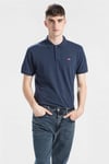 % 100 Pamuk Regular Fit Düğmeli Erkek Polo Yaka T Shirt A0229-0008 LACİVERT