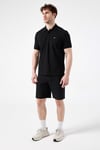 % 100 Pamuk Regular Fit Düğmeli Erkek Polo Yaka T Shirt 6SM5044-BK SİYAH