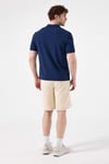 % 100 Pamuk Regular Fit Düğmeli Erkek Polo Yaka T Shirt 6SM5044-NV LACİVERT