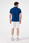 % 100 Pamuk Regular Fit Düğmeli Erkek Polo Yaka T Shirt 6SM5044-BL MAVİ