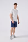 % 100 Pamuk Regular Fit Düğmeli Erkek Polo Yaka T Shirt 6SM5018-OF BEYAZ
