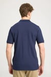 % 100 Pamuk Regular Fit Düğmeli Erkek Polo Yaka T Shirt W7D5K4XX2T410 LACİVERT
