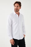 % 100 Pamuk Regular Fit Erkek Gömlek CF25W113650 BEYAZ