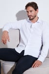 % 100 Pamuk Regular Fit Erkek Gömlek CF25W113650 BEYAZ