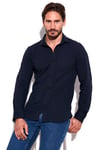 % 100 Pamuk Regular Fit Erkek Gömlek CF25W113650 AÇIK LACİVERT