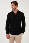 % 100 Pamuk Regular Fit Erkek Gömlek CF25W113650 SİYAH