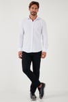 % 100 Pamuk Regular Fit Erkek Gömlek CF25W113650 BEYAZ