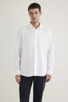 % 100 Pamuk Regular Fit Kent Yaka Erkek Gömlek 0211518-620 BEYAZ