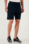 % 100 Pamuk Regular Fit Normal Bel Müslin Erkek Short CF25S657802 LACİVERT