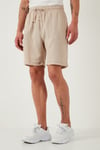 % 100 Pamuk Regular Fit Normal Bel Müslin Erkek Short CF25S657802 BEJ