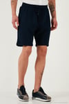 % 100 Pamuk Regular Fit Normal Bel Müslin Erkek Short CF25S657802 LACİVERT