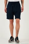 % 100 Pamuk Regular Fit Normal Bel Müslin Erkek Short CF25S657802 LACİVERT