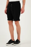 % 100 Pamuk Regular Fit Normal Bel Müslin Erkek Short CF25S657802 SİYAH