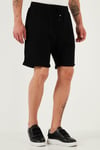 % 100 Pamuk Regular Fit Normal Bel Müslin Erkek Short CF25S657802 SİYAH