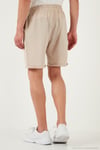 % 100 Pamuk Regular Fit Normal Bel Müslin Erkek Short CF25S657802 BEJ