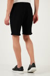% 100 Pamuk Regular Fit Normal Bel Müslin Erkek Short CF25S657802 SİYAH
