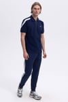 % 100 Pamuk Regular Fit Yarım Fermuarlı Erkek Polo Yaka T Shirt EM169-1-NV LACİVERT