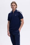 % 100 Pamuk Regular Fit Yarım Fermuarlı Erkek Polo Yaka T Shirt EM169-1-NV LACİVERT