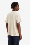 % 100 Pamuk Relaxed Fit Bisiklet Yaka Erkek T Shirt A0637-0093 BEJ