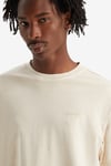 % 100 Pamuk Relaxed Fit Bisiklet Yaka Erkek T Shirt A0637-0093 BEJ