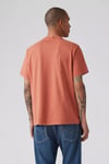 % 100 Pamuk Relaxed Fit Bisiklet Yaka Erkek T Shirt 16143-1918 KİREMİT