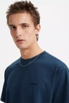 % 100 Pamuk Relaxed Fit Bisiklet Yaka Erkek T Shirt A0637-0058 LACİVERT