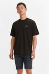 % 100 Pamuk Relaxed Fit Bisiklet Yaka Erkek T Shirt A0637-0001 SİYAH