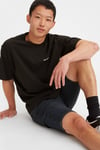 % 100 Pamuk Relaxed Fit Bisiklet Yaka Erkek T Shirt A0637-0001 SİYAH