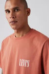 % 100 Pamuk Relaxed Fit Bisiklet Yaka Erkek T Shirt 16143-1918 KİREMİT