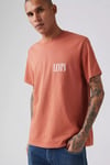 % 100 Pamuk Relaxed Fit Bisiklet Yaka Erkek T Shirt 16143-1918 KİREMİT
