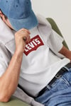 % 100 Pamuk Relaxed Fit Bisiklet Yaka Logolu Erkek T Shirt 000RY-0000 BEYAZ