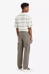 % 100 Pamuk Relaxed Fit Normal Bel Düz Paça Jogger Kargo Erkek Pantolon A7364-0002 HAKİ