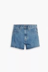 % 100 Pamuk Relaxed Fit Yüksek Bel Denim Kadın Short A1965-0001 MAVİ
