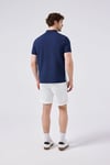 % 100 Pamuk Renk Bloklu Fermuarlı Erkek Polo Yaka T Shirt 6SM5015 BBL BEBE MAVİ