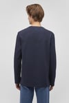 % 100 Pamuk Slim Fit Bisiklet Yaka Erkek Penye 064622-26828 LACİVERT