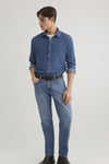 % 100 Pamuk Slim Fit Erkek Gömlek 0211423-18790 İNDİGO