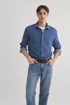% 100 Pamuk Slim Fit Erkek Gömlek 0211423-18790 İNDİGO