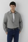 % 100 Pamuk Slim Fit Klasik Yaka Erkek Gömlek 0211656-88487 GRİ