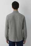 % 100 Pamuk Slim Fit Klasik Yaka Erkek Gömlek 0211656-88487 GRİ