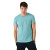 % 100 Pamuklu Slim Fit Bisiklet Yaka Cepli Erkek T Shirt 5902000 MAVİ