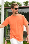 % 100 Pamuklu Slim Fit Bisiklet Yaka Cepli Erkek T Shirt 5902000 Tarçın