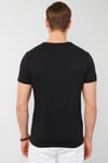 % 100 Pamuklu Slim Fit Bisiklet Yaka Cepli Erkek T Shirt 5902000 SİYAH