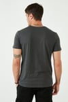 % 100 Pamuklu Slim Fit Bisiklet Yaka Cepli Erkek T Shirt 5902000 ANTRASİT