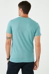 % 100 Pamuklu Slim Fit Bisiklet Yaka Cepli Erkek T Shirt 5902000 MAVİ
